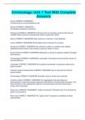 Criminology&colon; Unit 1 Test With Complete Answers