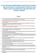 bundle for ATI RN CAPSTONE COMPREHENSIVE PREDICTOR 2019 FORM A AND B
