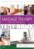 Test Bank For Massage Therapy, 6th - 2020 All Chapters - 9780323581288