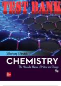 TEST BANK for Chemistry: The Molecular Nature of Matter and Change. 9th Edition by Martin Silberberg and Patricia Amateis. All Chapters 1-24 (Complete Download).