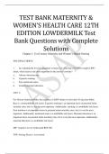 MATERNITY & WOMEN’S HEALTH CARE 12TH EDITION LOWDERMILK ★★★★★