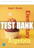 Test Bank For Elementary Algebra for College Students 10th Edition All Chapters - 9780137530953