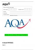 AQA A-level PHYSICS Paper 2 |COMPLETE PAPER| (A GUARANTEED) <100% CORRECT> GRADED A+