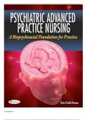 Test Bank for Psychiatric Advanced Practice Nursing: A Biopsychosocial Foundation for Practice 1st Edition By Perese||ISBN NO:10,0803622473||ISBN NO:13,978-0803622470||All Chapters||Complete Guide A+