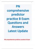 PN comprehensive predictor practice B Exam Questions and Answers Latest Update 2023&sol;2024