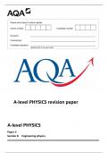 AQA A-level PHYSICS Papers 100% CORRECT// GRADED A+