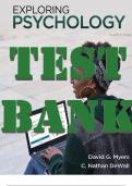 TEST BANK for Exploring Social Psychology 12th Edition by David G. Myers & Nathan DeWall. ISBN 9781319429805.