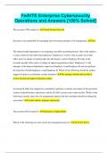 FedVTE Enterprise Cybersecurity Operations and Answers &lbrack;100&percnt; Solved&rsqb;