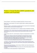  Praxis II: Social Studies (5004) questions and answers well illustrated.