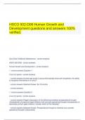  HSCO 502-D06 Human Growth and Development questions and answers 100% verified.