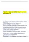  NCSBN NCLEX QUESTIONS  with complete solutions 2023.