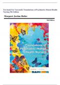  Test bank For Varcarolis' Foundations of Psychiatric-Mental Health Nursing 9th Edition