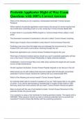 Pesticide Applicator Right of Way Exam Questions with 100&percnt; Correct Answers 
