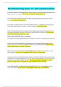HESI Pharmacology Latest 2021 with Complete Solutions