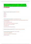 HESI PHARMACOLOGY FINAL EXAM&period;