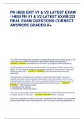 PN HESI EXIT V1 & V2 LATEST EXAM / HESI PN V1 & V2 LATEST EXAM 221 REAL EXAM QUESTIONS CORRECT ANSWERS GRADED A+