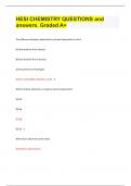 HESI CHEMISTRY QUESTIONS and answers&period; Graded A&plus;