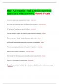 Hesi A2 practice Test 2&comma; Most examined questions with answers&period; Rated 5 stars