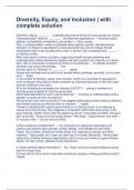 Diversity&comma; Equity&comma; and Inclusion &vert; with complete solution 