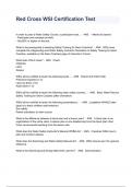 Red Cross WSI Certification Test