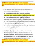 AHIP Test Exam Questions and Answers Guaranteed success New update 2023&sol;2024 Rated A&plus;