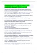 Activity Director exams package deal full solutions pack