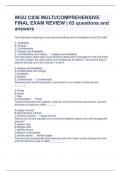 WGU C836 MULTI&sol;COMPREHENSIVE FINAL EXAM REVIEW &vert; 63 questions and answers 