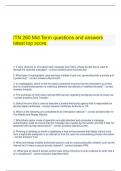   ITN 260 Mid Term questions and answers latest top score.