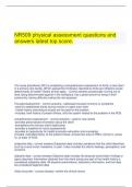 NR509 physical assessment questions and answers latest top score&period;