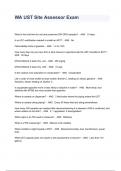 WA UST Site Assessor Exam Questions and Answers 