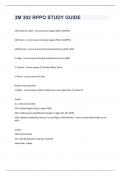 3M 302 RPPO STUDY GUIDE question n answers graded A+ 