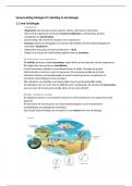 samenvatting hoofdstuk 1&comma; inleiding in de biologie 