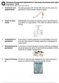 Business Environment Applications I&colon; Business Structures and Legal Environment - D078 &lpar;WGU&rpar; Already Graded A&plus;