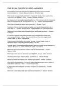 CME EXAM QUESTIONS AND ANSWERS