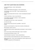 CME test questions
