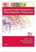 Test Bank For Advanced Health Assessment & Clinical Diagnosis in Primary Care 5th Edition||ISBN NO:10,9780323266253||ISBN NO:13,978-0323266253||All Chapters||Complete Guide A+