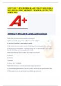 &Tab; ATI TEAS 7 - ENGLISH & LANGUAGE USAGE Q&A
