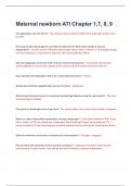Maternal newborn ATI Chapter 1&comma;7&comma; 8&comma; 9