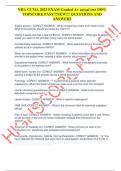 NHA CCMA 2023 EXAM Graded A&plus; actual test 100&percnt; TOPSCORE PASS&excl;&excl;&excl;NEW&excl;&excl;&excl; QUESTIONS AND ANSWERS 