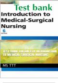 Introduction to Medical- Surgical Nursing 6th Edition Linton Test Bank ALL CHAPTERS