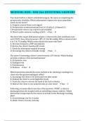 MEDSURG HESI - BSN 266 QUESTIONS/ANSWERS