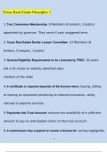 Texas Real Estate Principles 1 &lpar;2023&sol;2024&rpar; Newest Questions and Answers &lpar;Verified Answers&rpar;