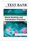 Complete A+ Test Bank For BASIC & APPLIED CONCEPTS OF BLOOD BANKING AND TRANSFUSION PRACTICES 5TH EDITION BY PAULA R HOWARD/All Chapters