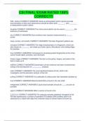CSI FINAL EXAM RATED 100