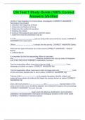 CSI Test 1 Study Guide