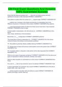 CSI Final Exam Questions And Answers