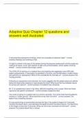 Adaptive Quiz Chapter 12 questions and answers well illustrated&period;