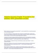 Adaptive Quizzing Chapter 18 questions and answers 100&percnt; guaranteed success&period;