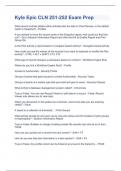 Kyle Epic CLN 251-252 Exam Prep