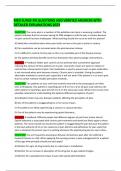 MED SURGE RN QUESTIONS AND VERIFIED ANSWERS WITH DETAILED EXPLANATIONS 2023
